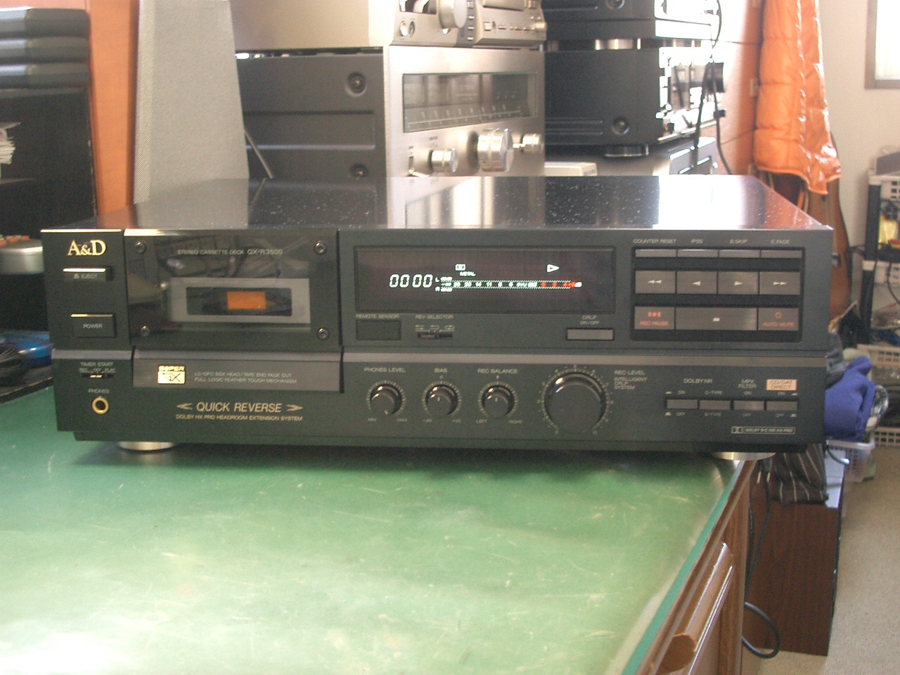 A&D カセットデッキ GX-R3500の修理