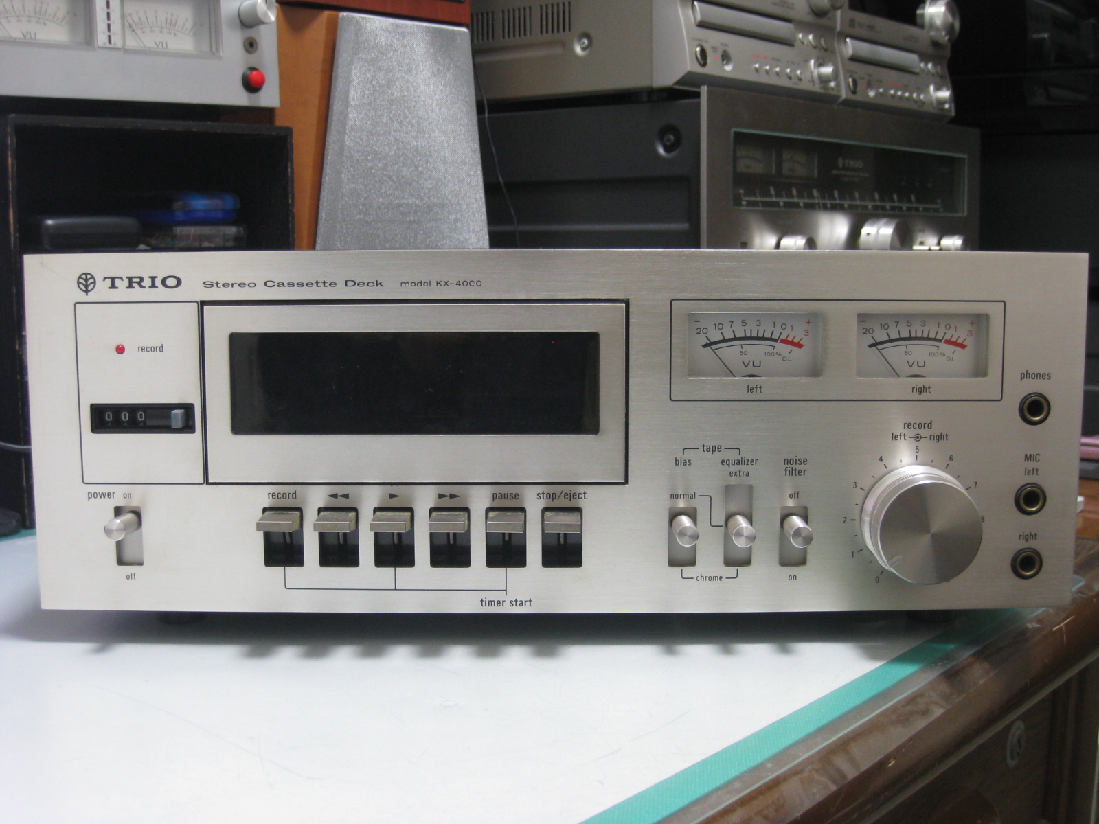 TRIO カセットデッキ KX-4000の修理