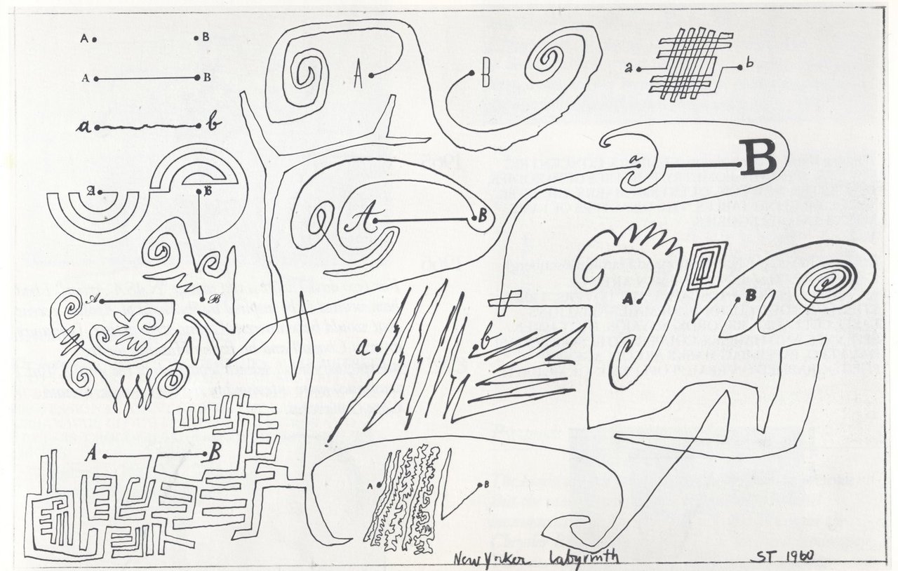 Austin Kleon — Saul Steinberg, “Labyrinth,” New Yorker, 1960