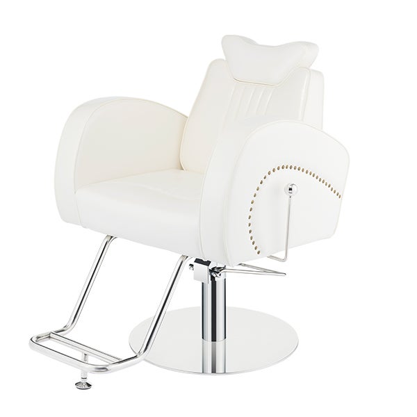 手動マクラ付き マルチチェア Cozy 802 ホワイト (座面部分 + ベース