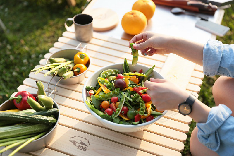 キャンプテーブル KUROSON370の通販｜【196】ひのき・木製キャンプ用品店