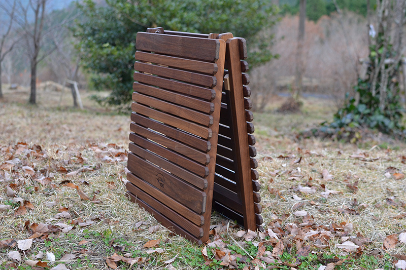 受注生産】2つ折りウォールナットテーブル KUROSON370Fの通販｜【196