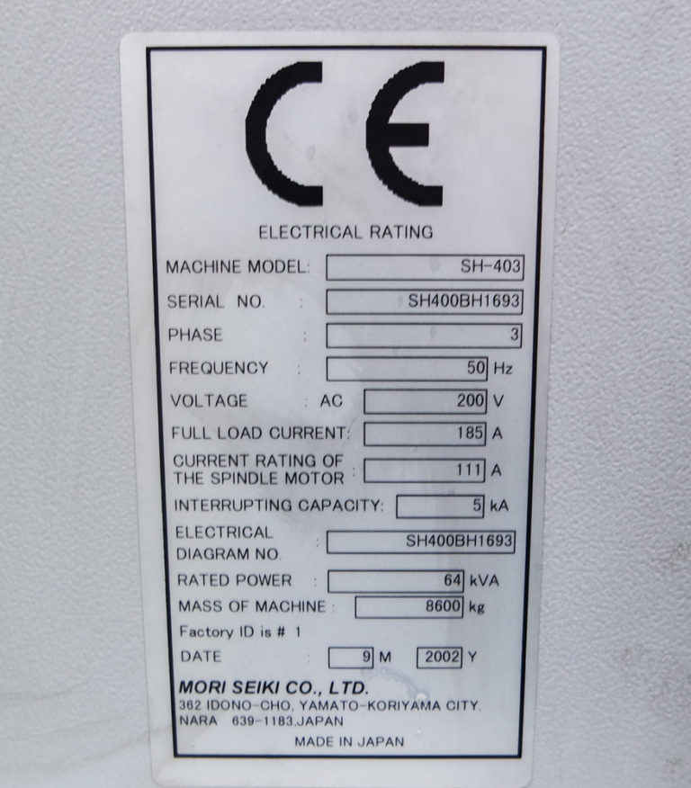 MORI SEIKI SH-403 (CNC0408) • 3axis Group