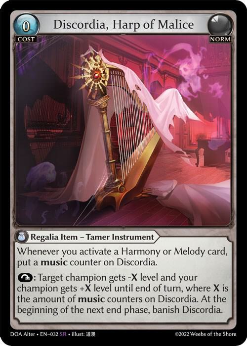 Discordia, Harp of Malice - Dawn of Ashes Alter Edition - Grand