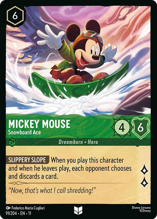 Mickey Mouse - Snowboard Ace - Winterspell - Disney Lorcana