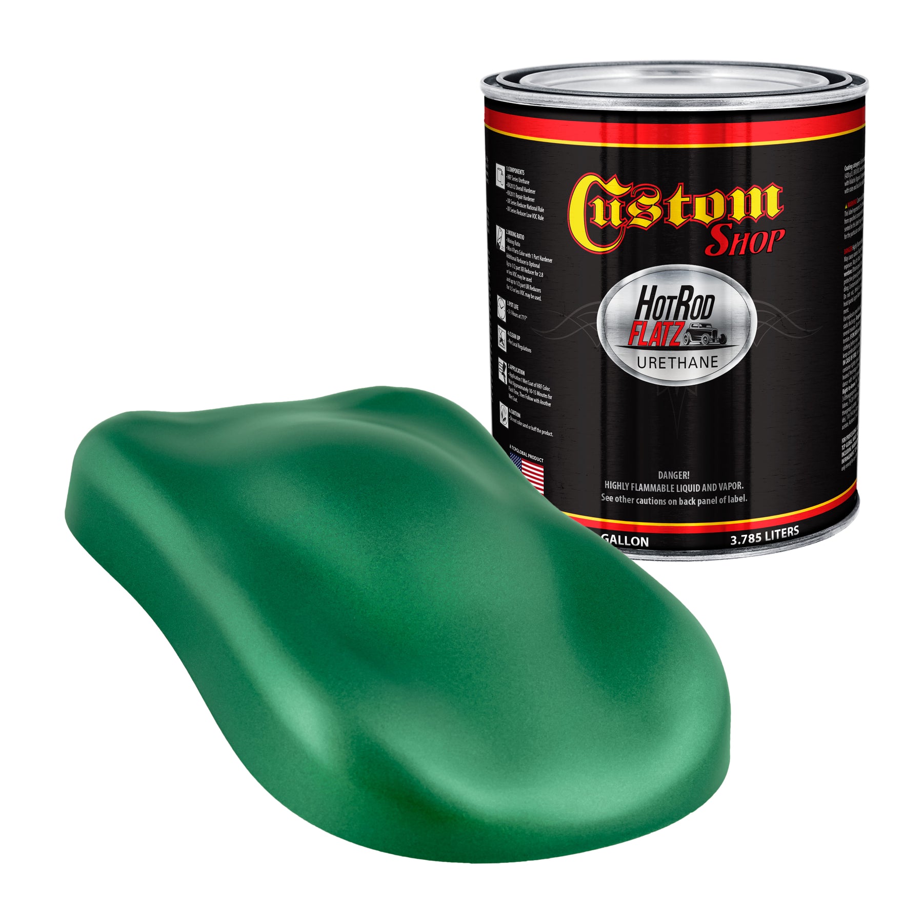 Emerald Green Metallic - Flatz Hot Rod Flatz Urethane Gallon — TCP