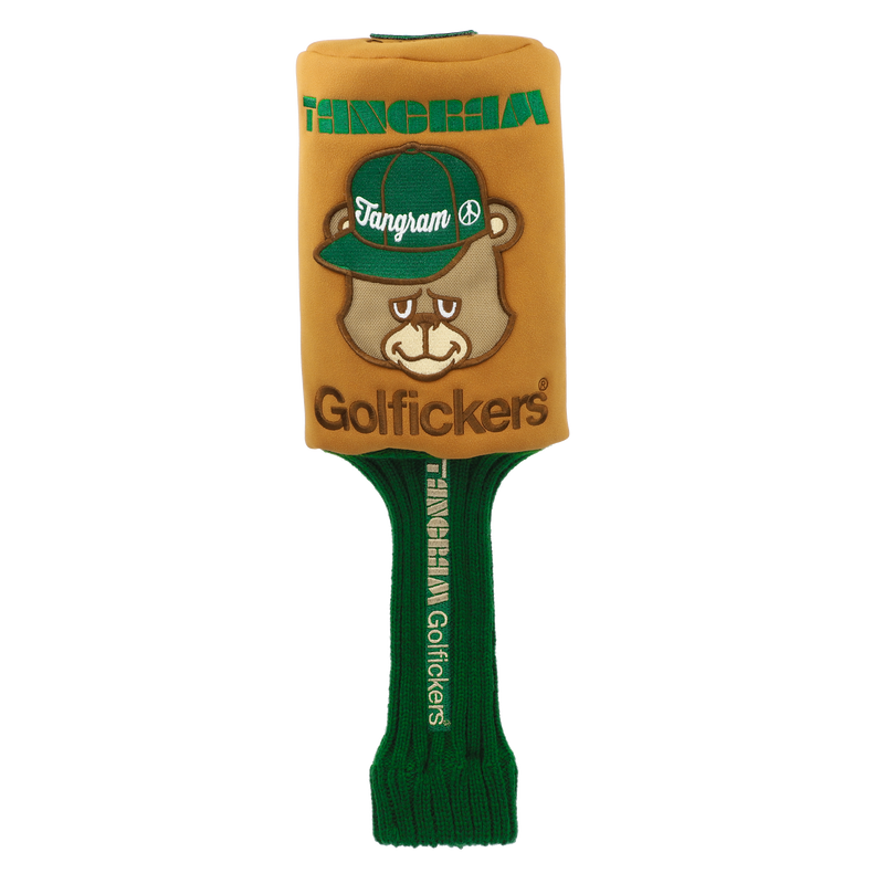 GOLFICKERS × TANGRAM HEAD COVER SET GREEN TGA-G56
