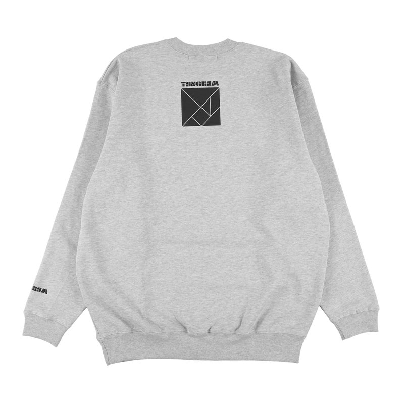 MEMBERS LOGO SWEAT CREW MIX GRAY TGS-MT182 – TANGRAM