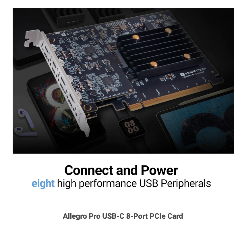 Allegro Pro USB-C 8-Port PCIe Card - Sonnet Technologies - 製品