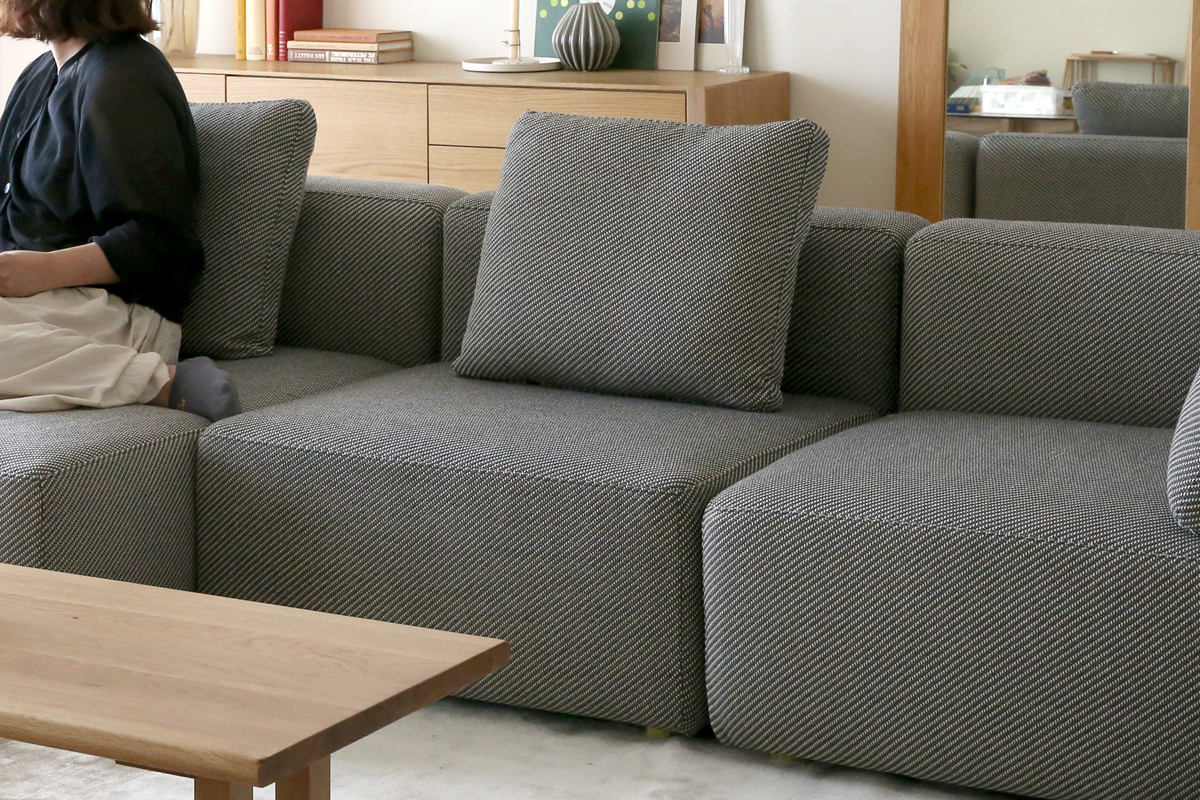 スモワ ソファ 1人掛け(肘なし) GRAY (W80×D90×H82cm)税込￥68,000