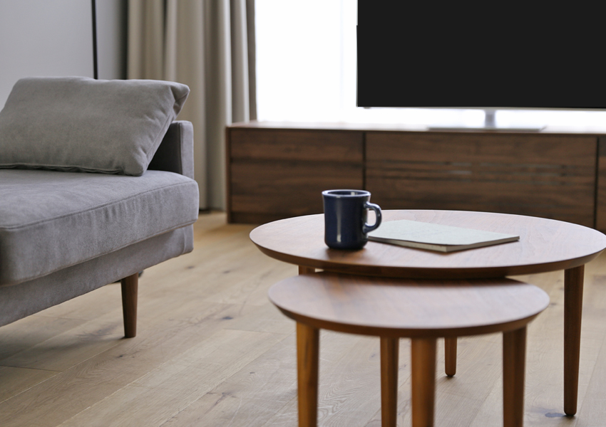 バルーン リビングテーブル 69-2 WALNUT(W101×D69×H37cm)税込￥79,000