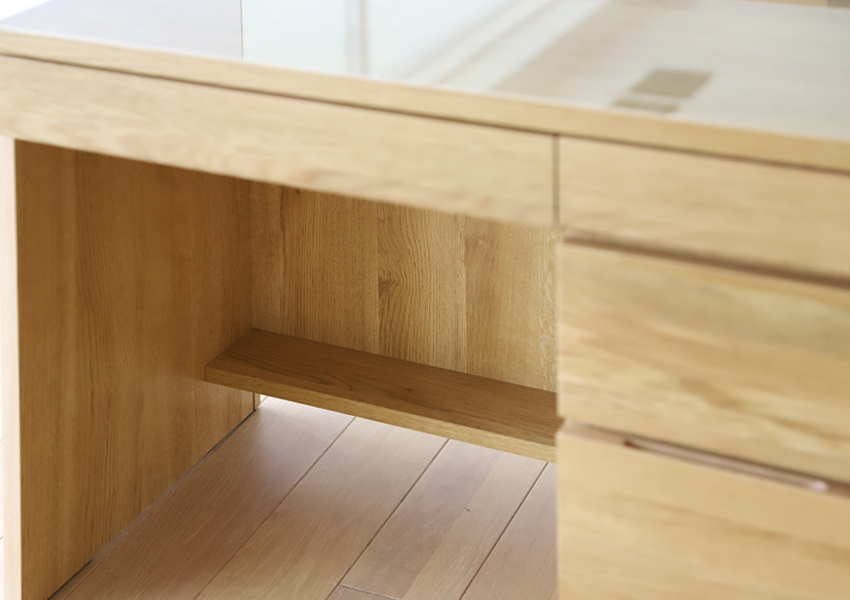 レッチェ80ドレッサー (スツール付) OAK(W80×D44.5×H125cm)税込