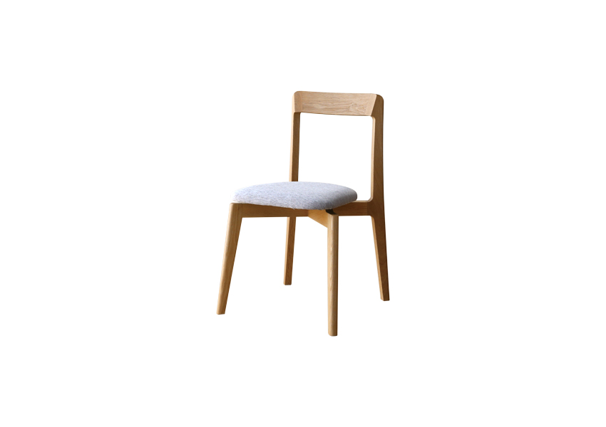 リアルトチェア OAK 布座 (国産品)(W47.5×D48×H75.5cm)税込￥68,000