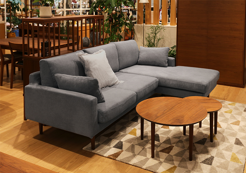 レオ カウチソファ GRAY(W214×D156×H82cm)税込￥208,000～ | 高野木工