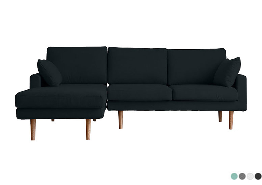 レオ カウチソファ DARK GRAY (W214×D156×H82cm)税込￥208,000