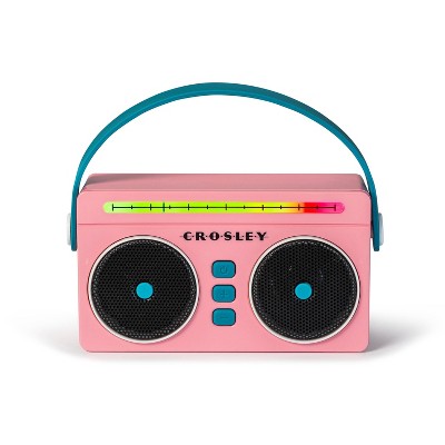 Crosley Mini Boombox Portable Bluetooth Speaker - Flamingo : Target