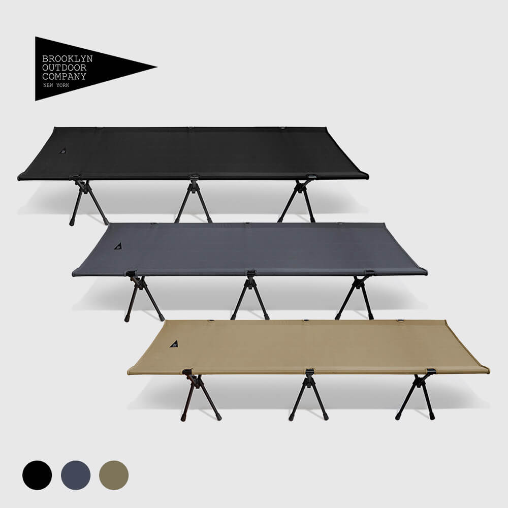 ブルックリンアウトドアカンパニーのコットでワンランク上の睡眠が