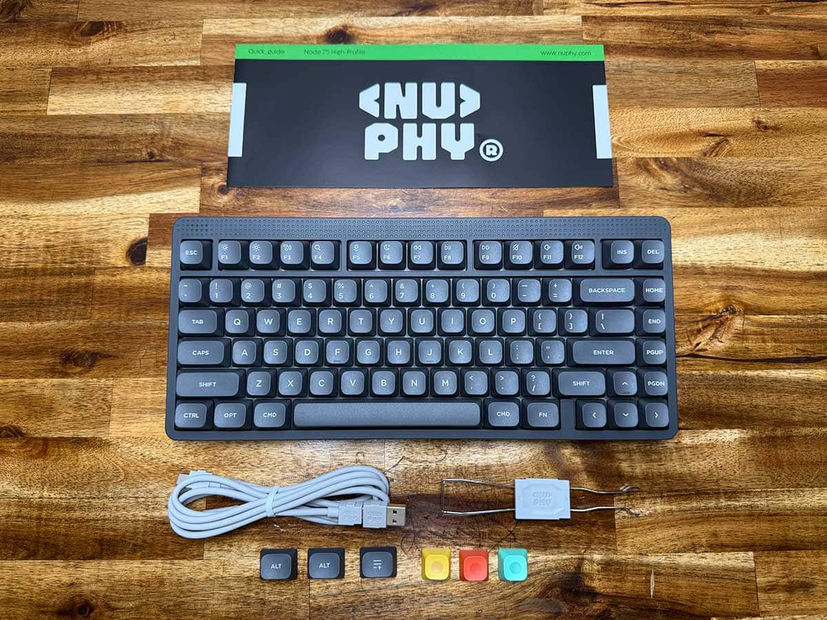 NuPhy Node75 keyboard review - I feel the thock, but don't hear it