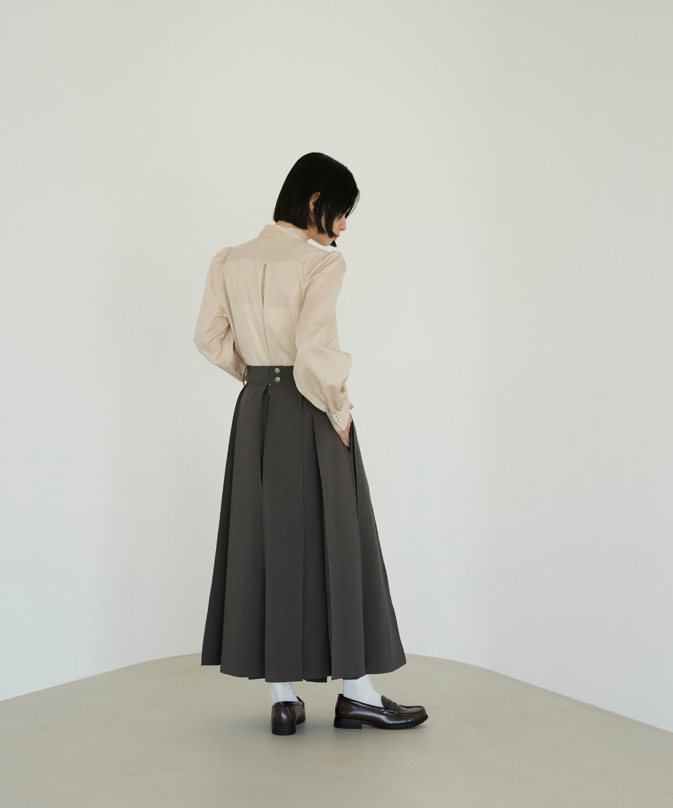 ≪通常販売≫primitive tuck skirt （プリミティブタックスカート