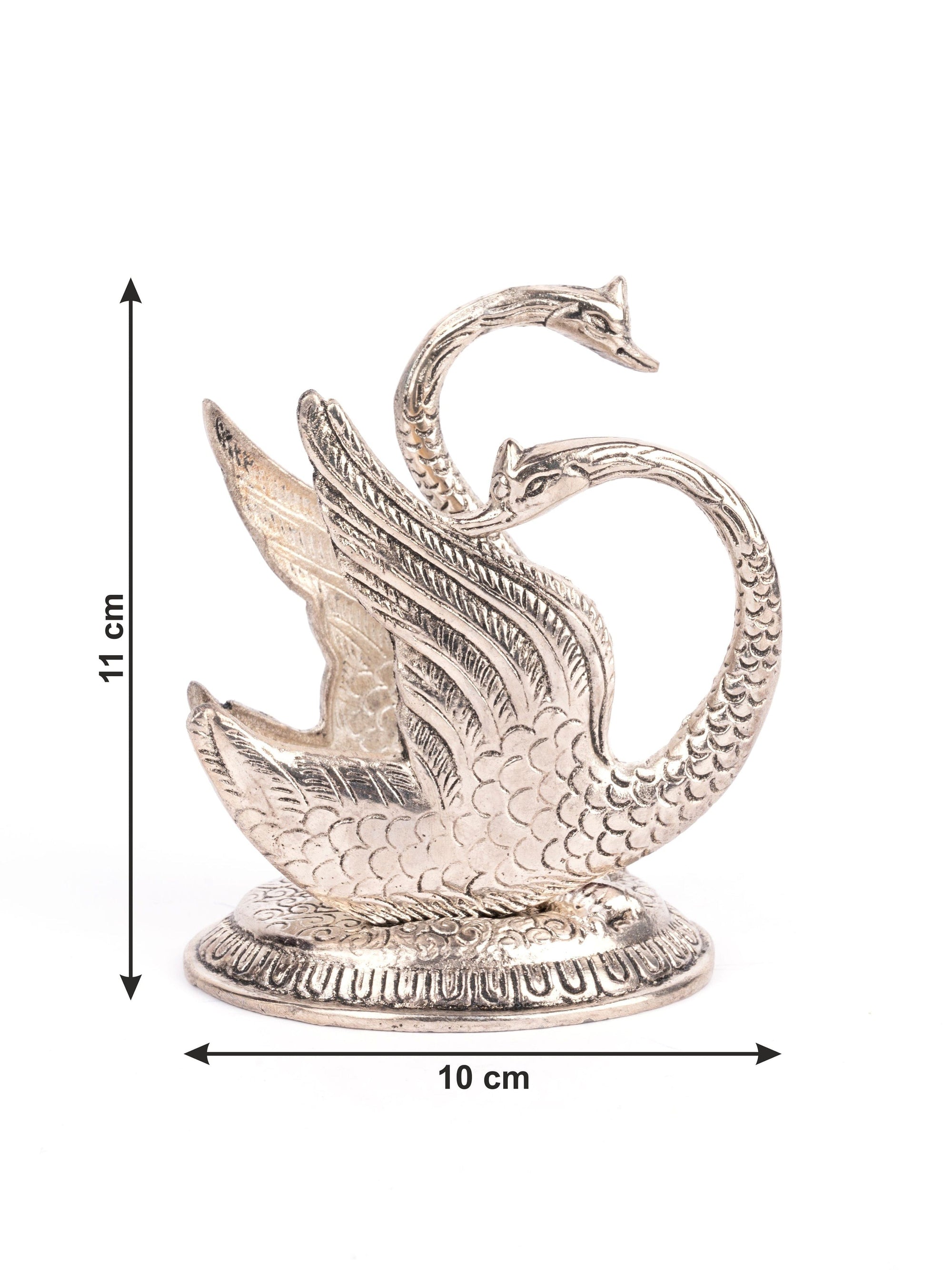 Elevate Dining: Silver Swan Napkin Holder | Shop Now