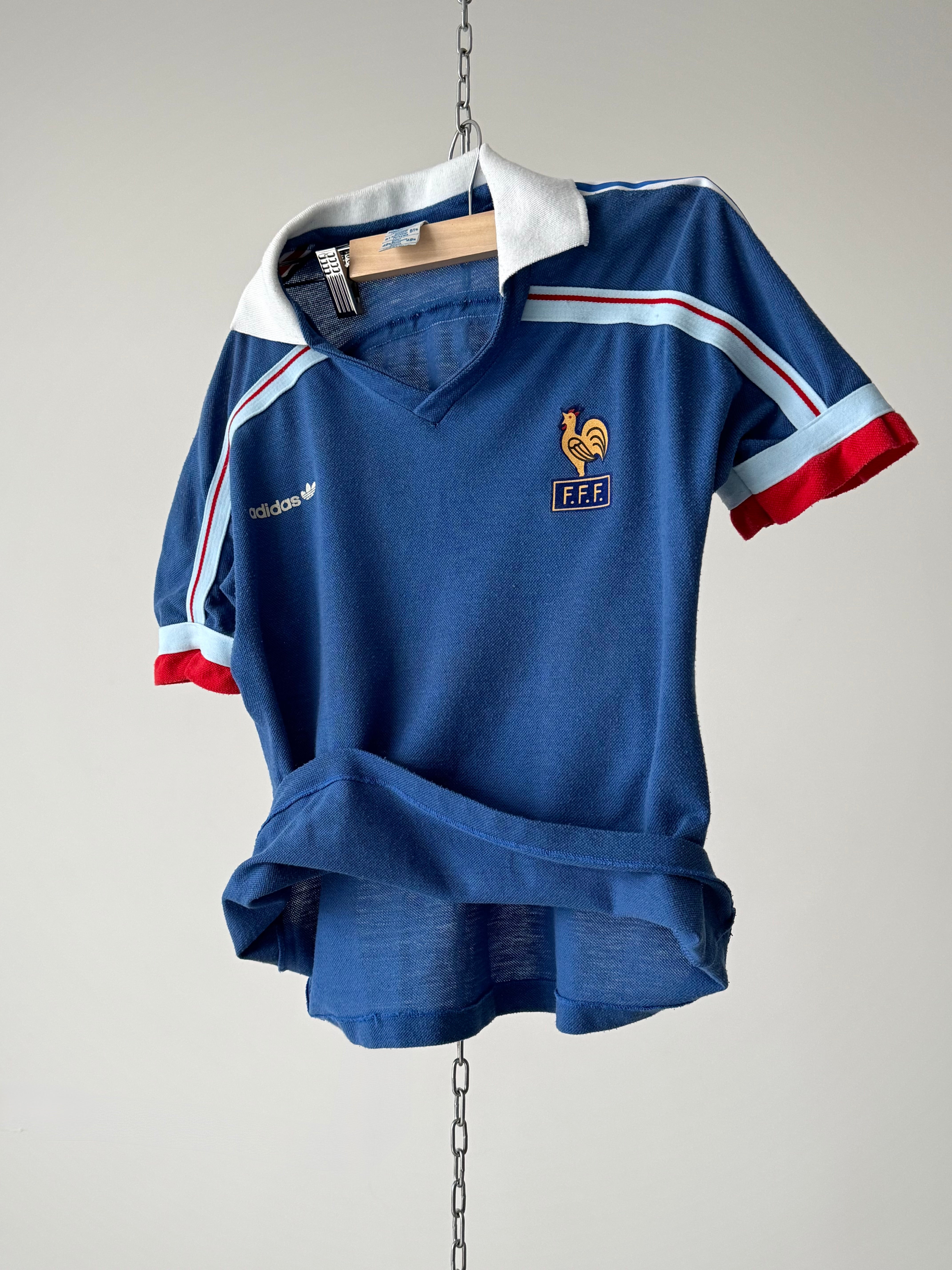 1986 Adidas Ventex France Home Soccer Jersey – Thepuregarb