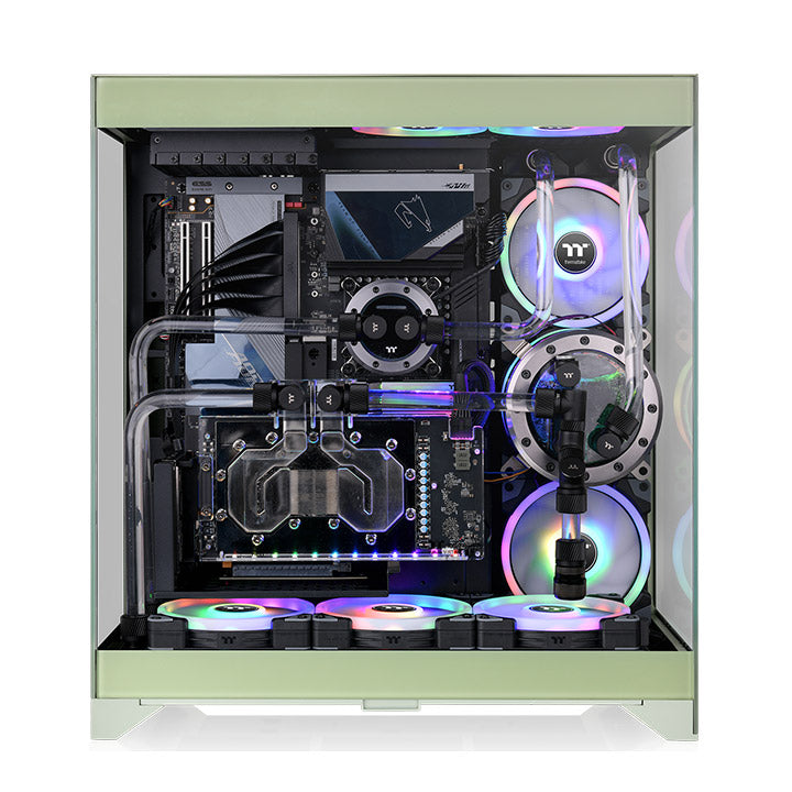 CTE E550 TG Matcha Green Mid Tower Chassis – Thermaltake USA