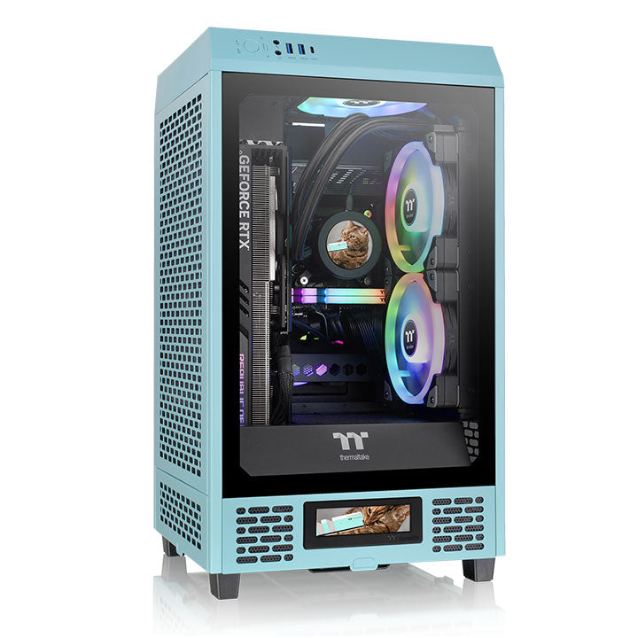 The Tower 200 Turquoise Mini Chassis – Thermaltake USA
