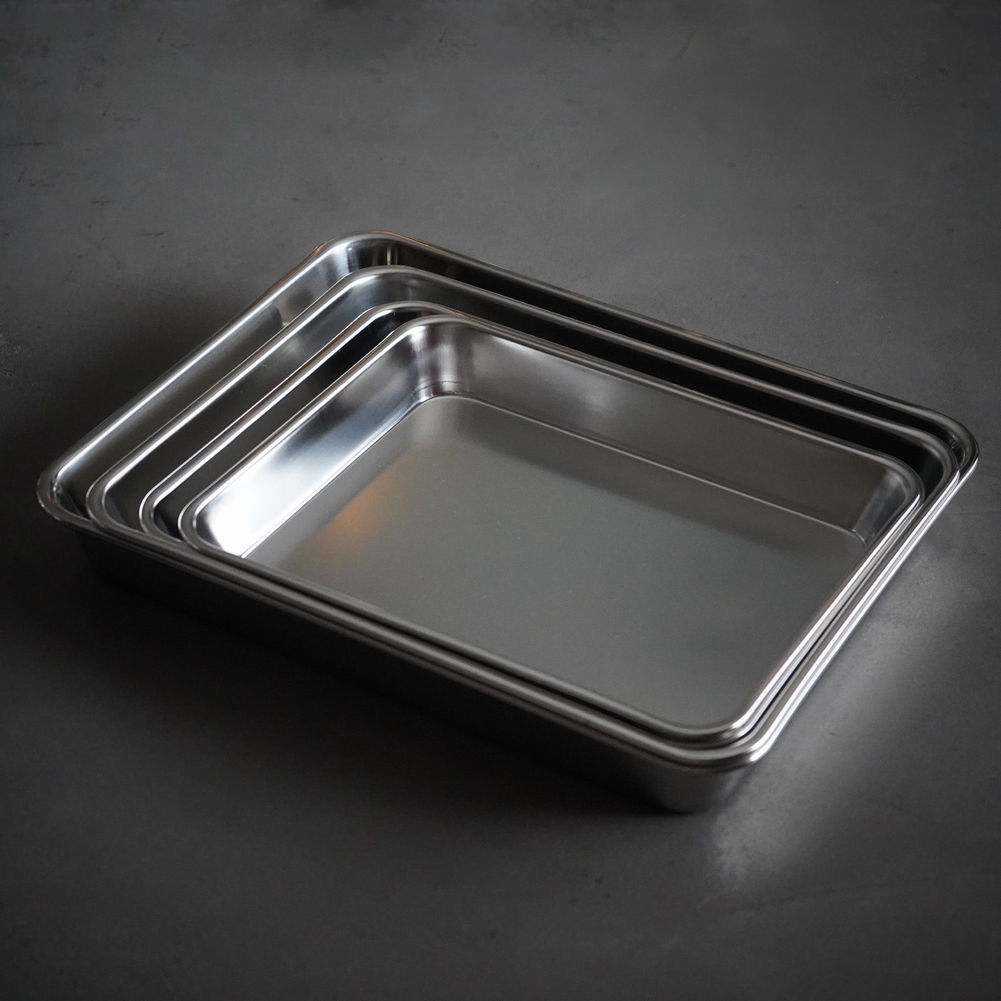 クローバー 18-8浅型角バット / 大屋製作所 – Tomoe-Ya