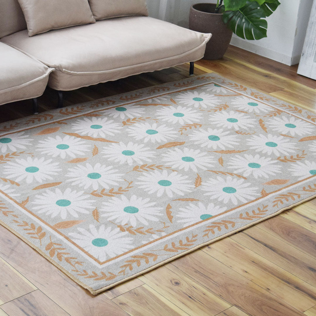 フラワー花柄ラグ TOCORU Series