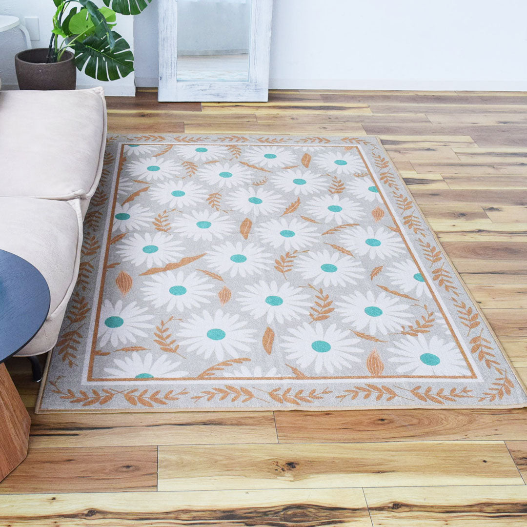 フラワー花柄ラグ TOCORU Series