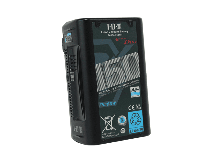 レンタル]IDX DUO-C150P Vマウントバッテリー | バッテリー・充電器