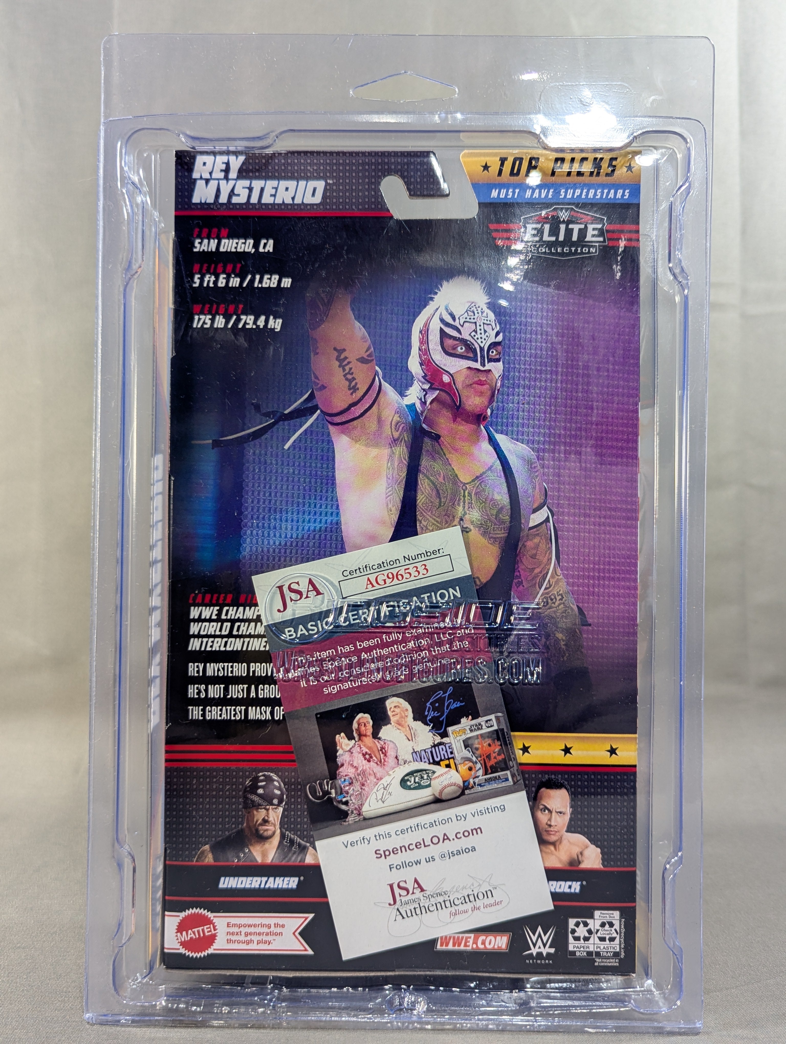 ☆JSA証明 直筆サイン入り☆ レイ・ミステリオ – 闘道館