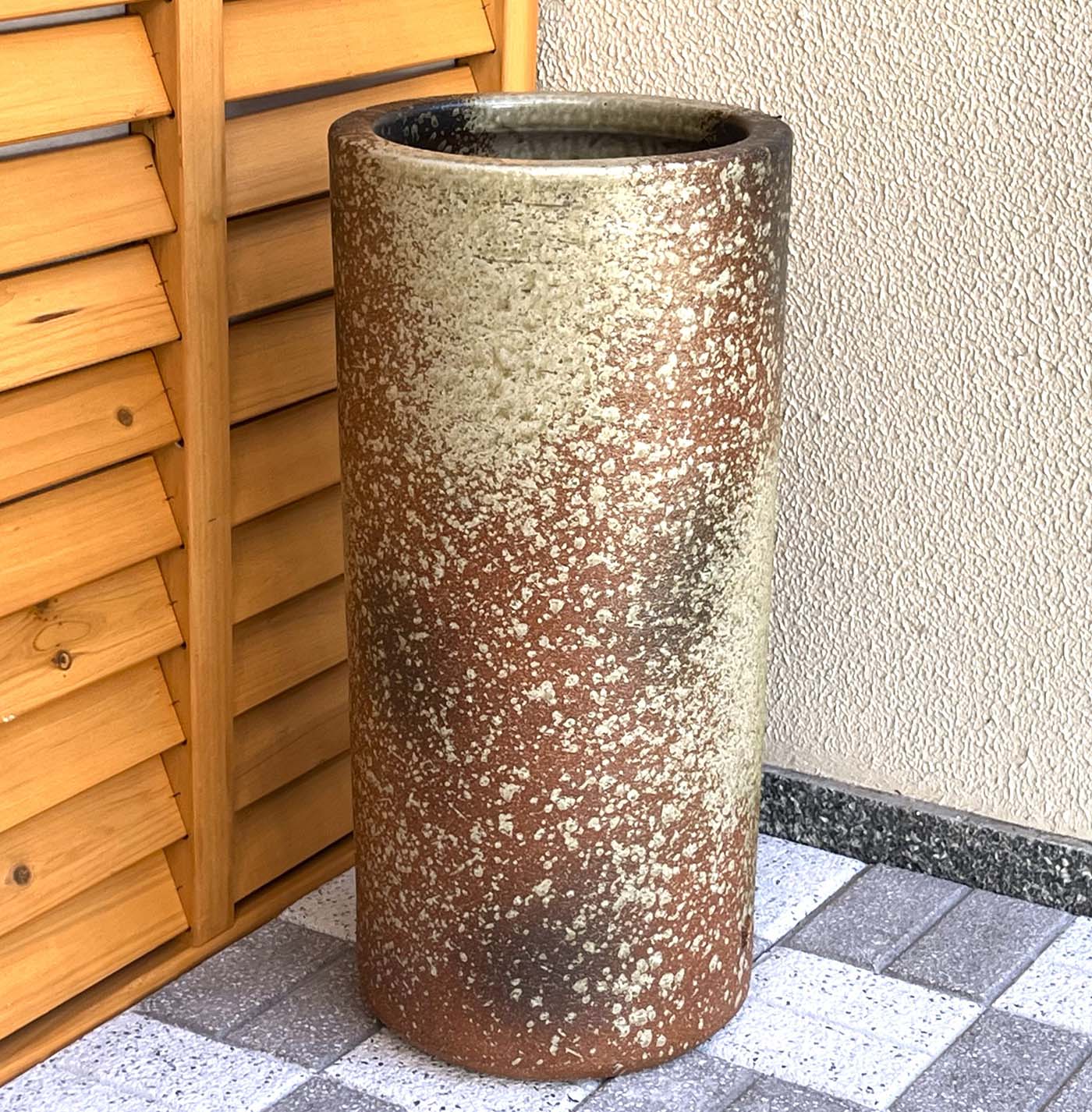 楽天市場】【最短翌日発送！】信楽焼 古信楽傘立て シンプル 赤茶 和風
