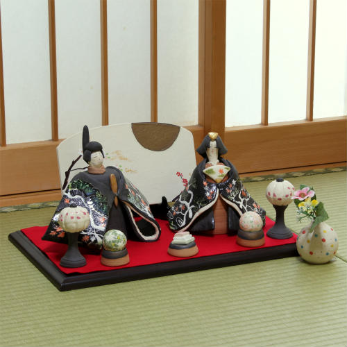 楽天市場】信楽焼 モダン 雛人形 おしゃれ ひな人形 彩華 陶器