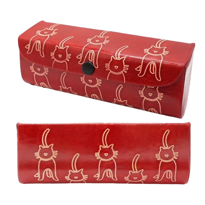 楽天市場】眼鏡ケース 第3世界ショップ 山羊革工芸品 メガネケース