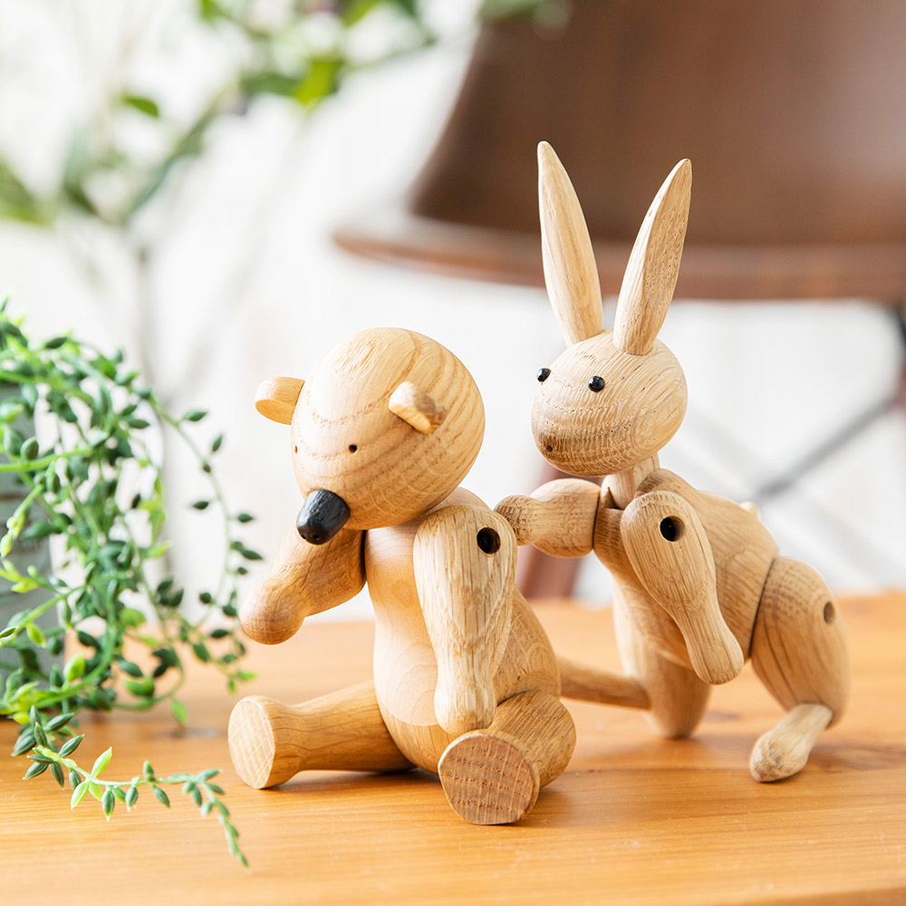 楽天市場】Woody Rabbit ウッディーラビット オブジェ 置物 干支