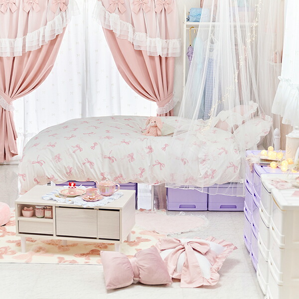 楽天市場】【エントリーでP5倍！4日20時-11日2時】リボン柄布団カバー