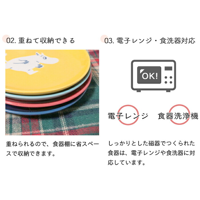 楽天市場】MOOMIN ムーミン プレート 4枚セット 14cm | 食器 お皿