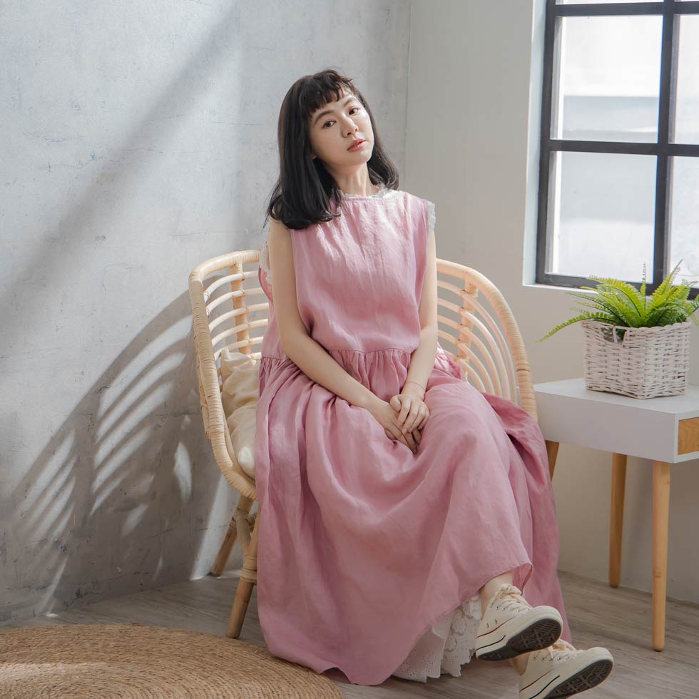 楽天市場】ワンピース 「 前後リバーシブル レース襟 」 ポケット付き