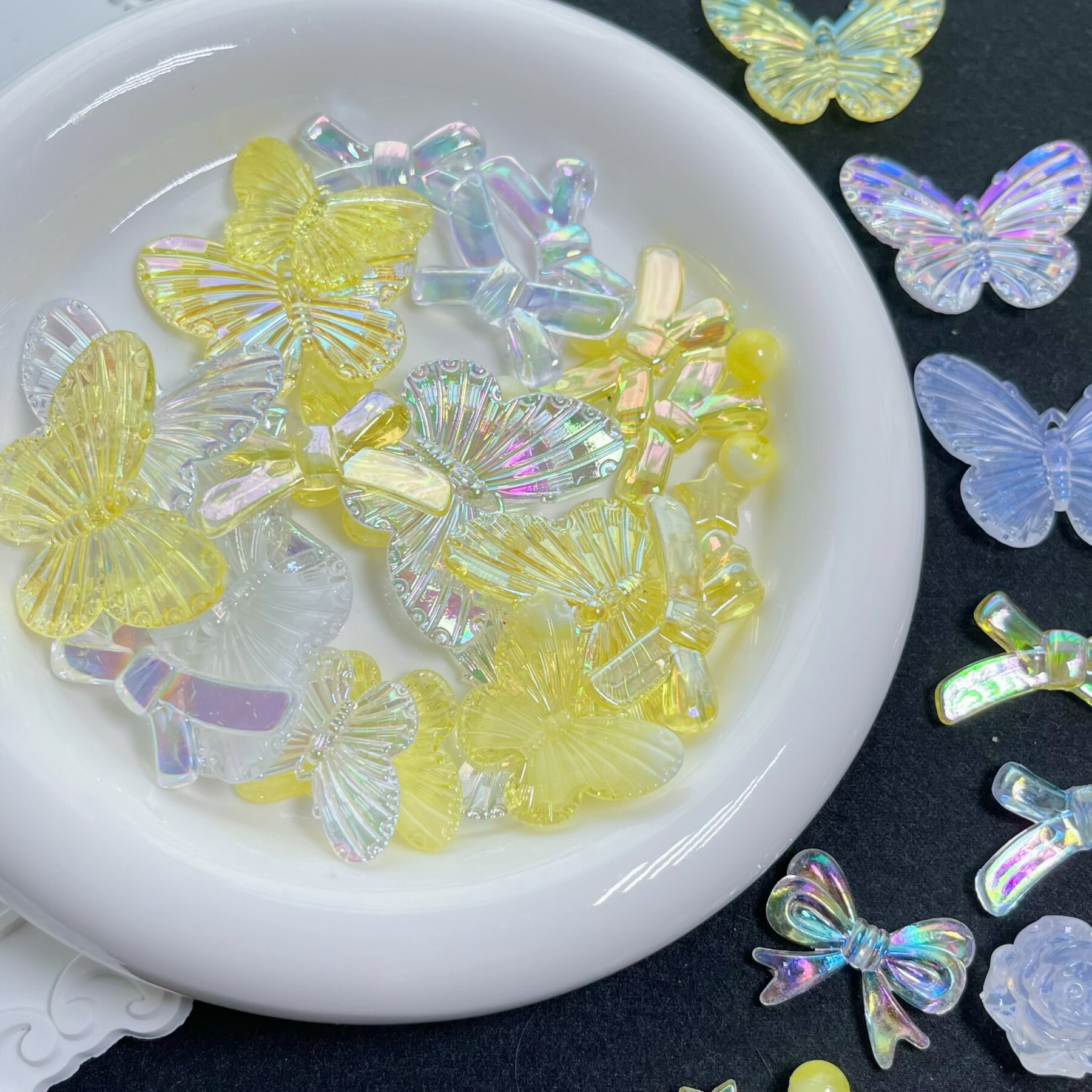 楽天市場】【デコパーツ】ミックスパーツ 穴付き 大人気ホイップデコ