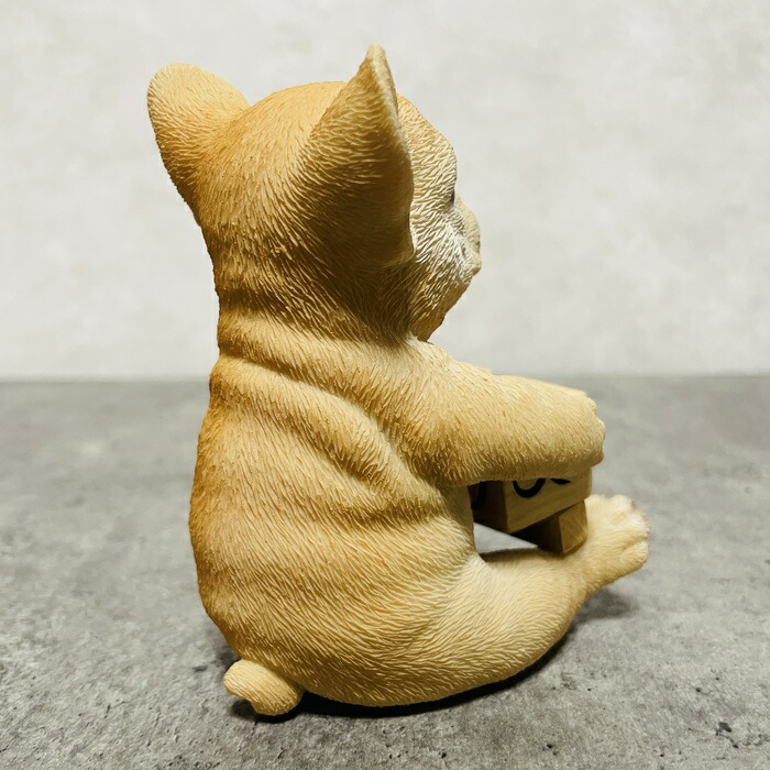 楽天市場】かわいい 犬 置物 フレンチブルドッグの卓上日付カレンダー