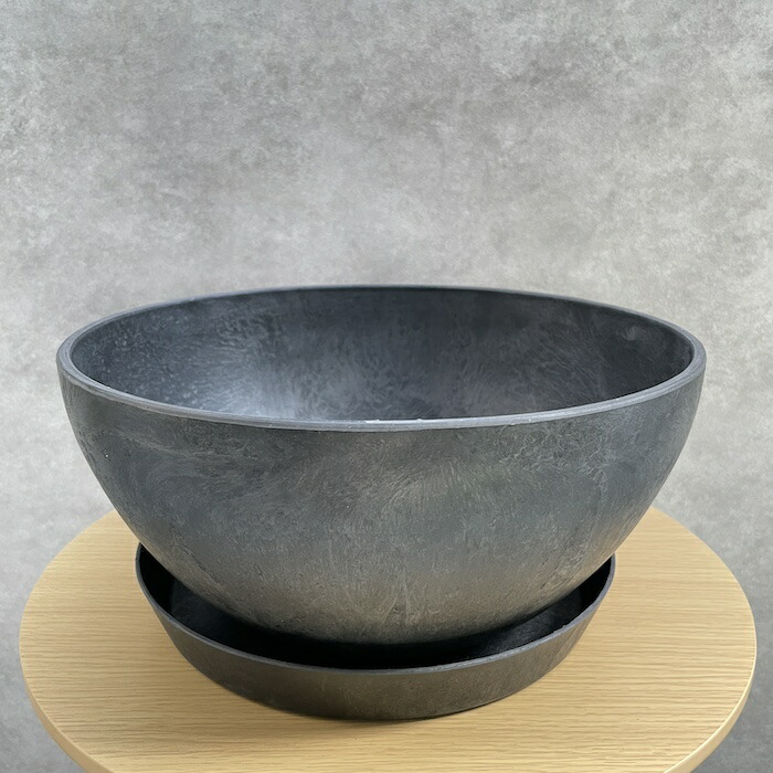 楽天市場】植木鉢 大型 アートストーン ボール L φ31 受け皿付き