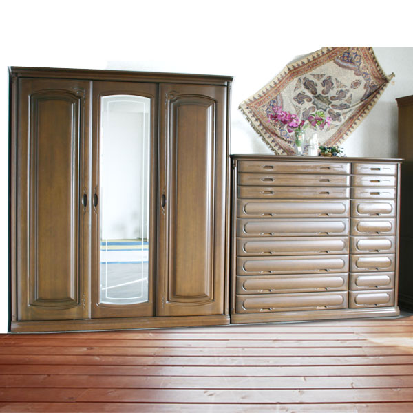 楽天市場】ワイドチェスト 単体 右側 左側の洋服タンスは別売り 婚礼