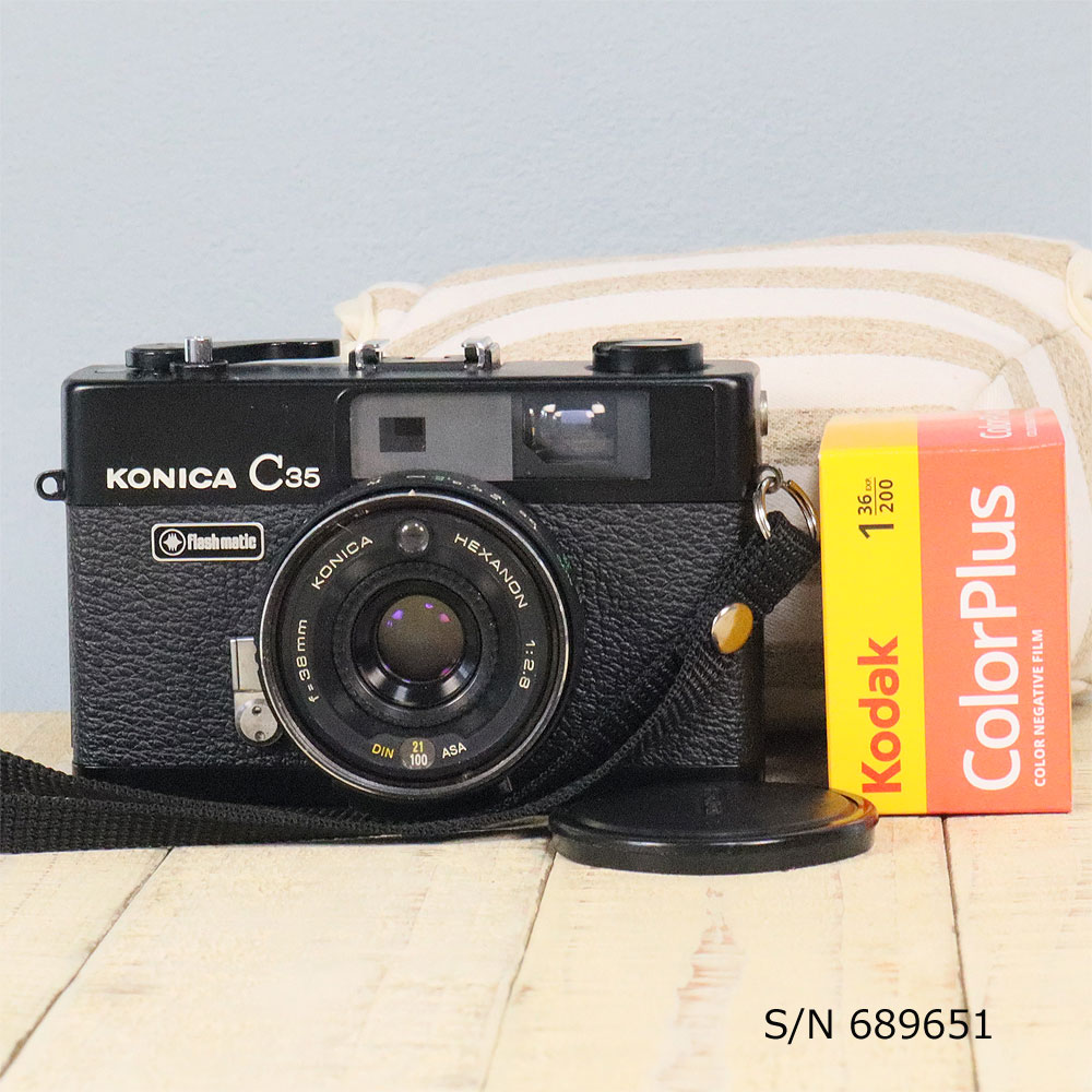 美品 KONICA C35 flashmatic 161249【整備・試写済】 美品 KONICA C35
