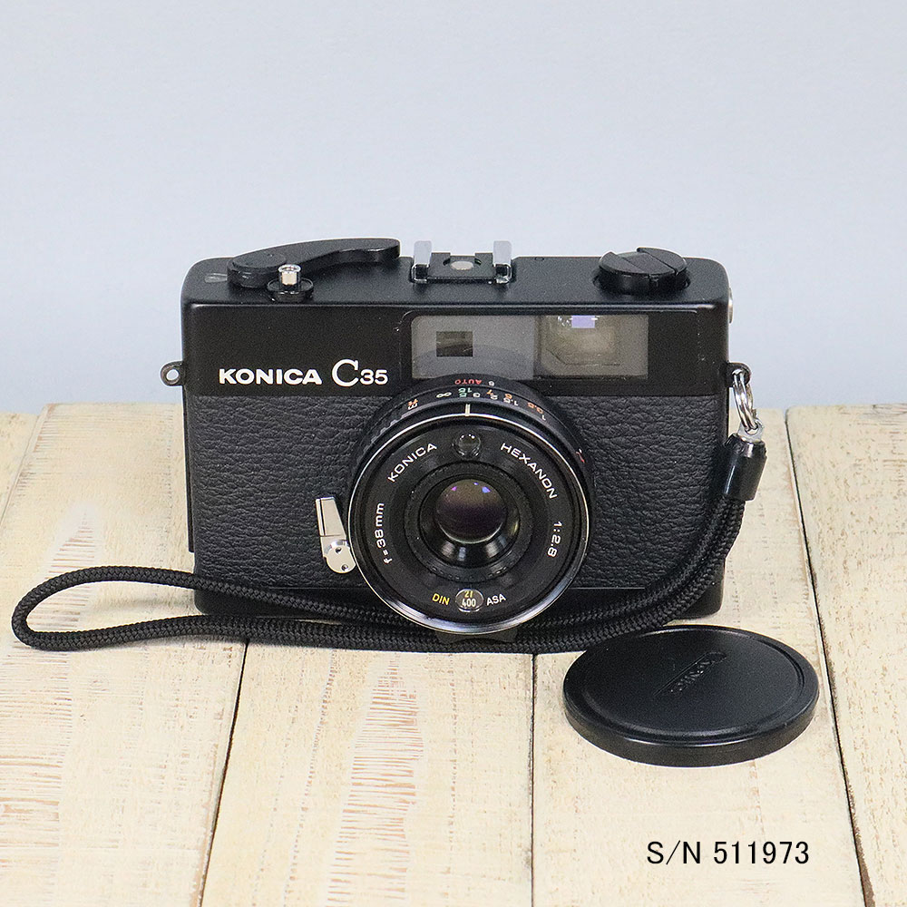 楽天市場】【整備済】【保証付 】 コニカ KONICA C35 ブラック S/N
