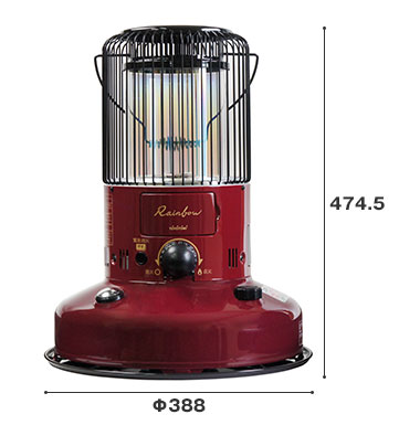 楽天市場】トヨトミ 対流形 石油ストーブ RB-250(R) マルーンレッド