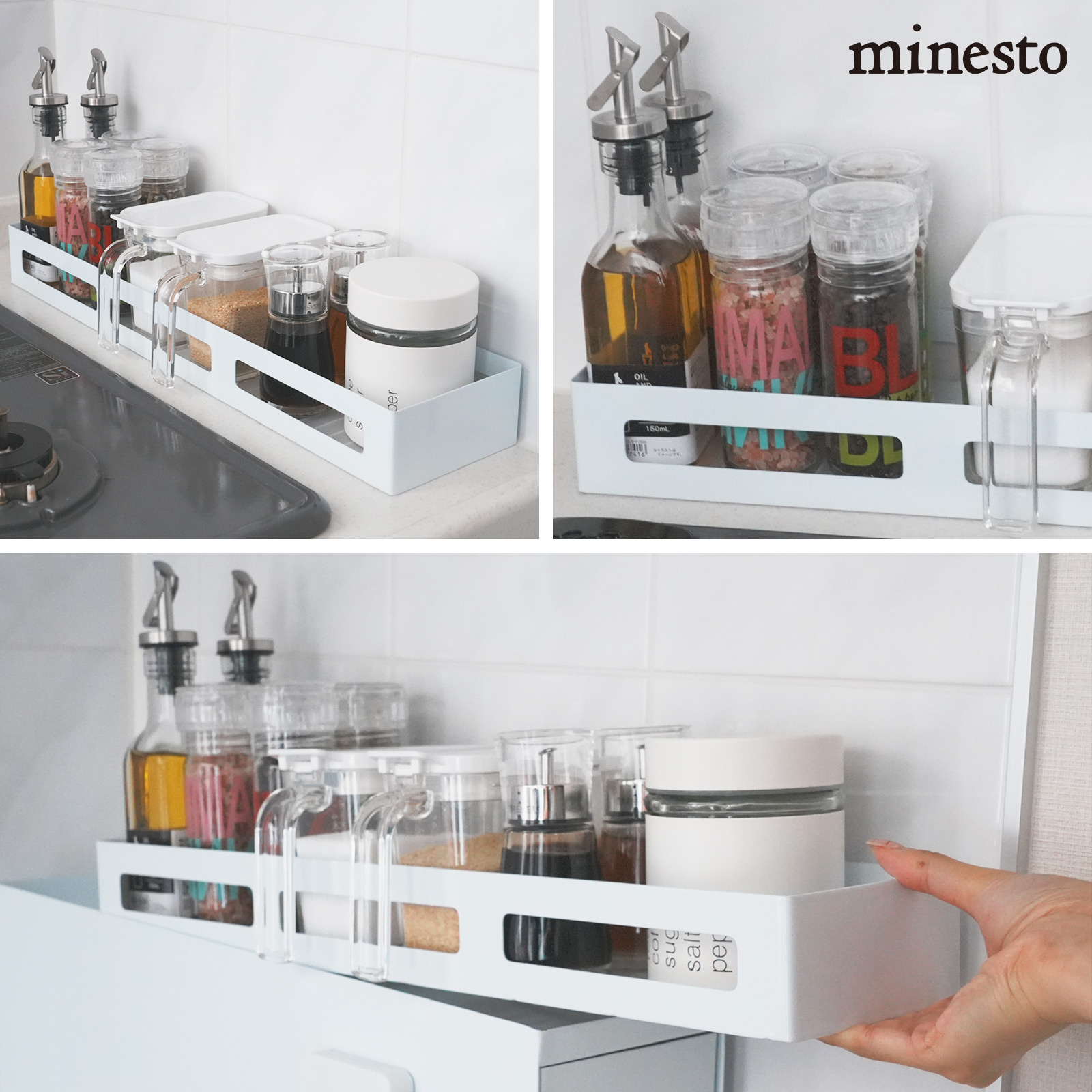 楽天市場】隠せる調味料ラック おしゃれ 調味料ラック 調味料 スパイス