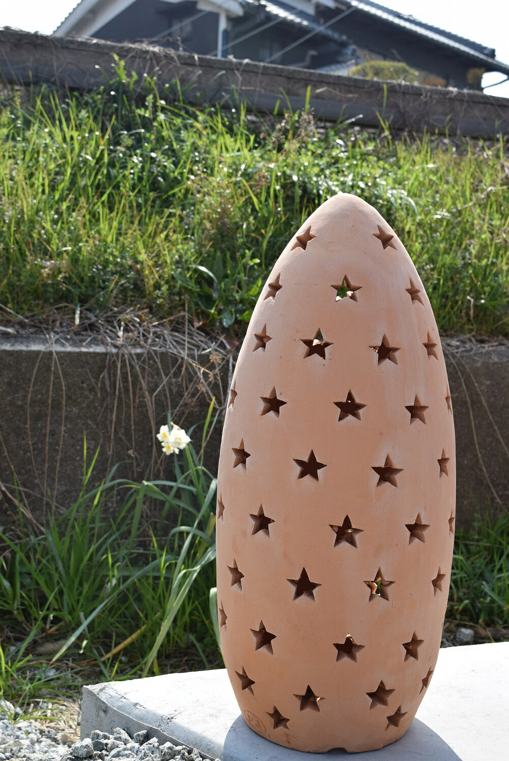 楽天市場】ちりばめられた星 スターガーデンスカルプチャー テラコッタ