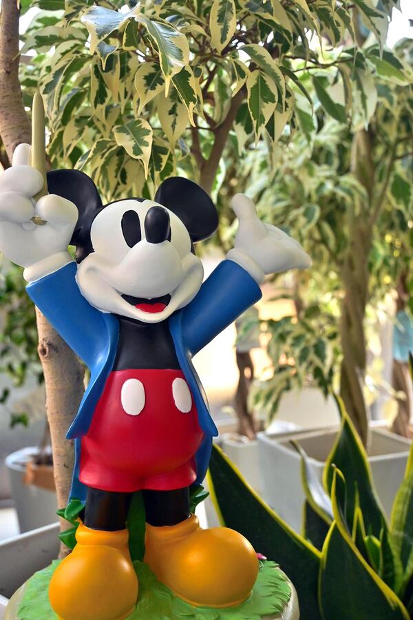 楽天市場】ミッキーマウス ガーデンスタチュー音楽隊 指揮者 ミッキー