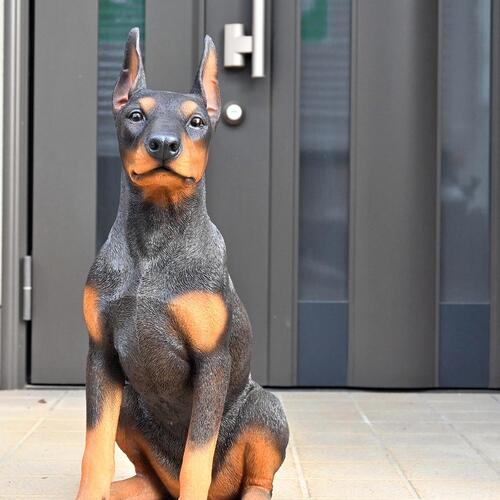 楽天市場】WOOBIA ドーベルマン いぬ 犬の置物ドーベルマンピッシャ
